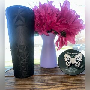 Starbucks Halloween 2025 Midnight Glow-in-the-Dark, Moth Straw Topper - New